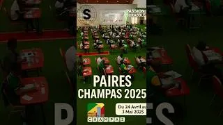 Miniature : PAIRES CHAMPAS 2025 L'Or pour la Paire de la RDCSénégal 2e et CIV 3e. #Credits #MundoScrabble