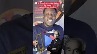 Miniature : 🇫🇷 Entretien de naturalisation française 🇫🇷 Qui estRobert Badinter ?