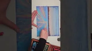Miniature : Peindre un paysage avec la neige #art #dessin #pastelsec  #painting