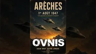 Miniature : 1947, Areches, des témoins observent  trois objets soucoupes volantes #ovni #ufo #uap #pan #alien