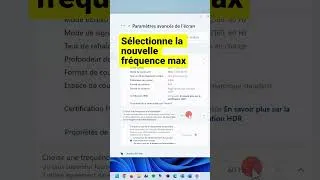 Miniature : Booster la fréquence de son écran #windows #astuce #écran #fréquence #astuces #tutorial