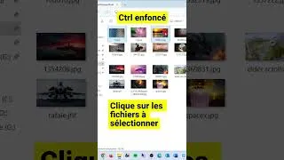 Miniature : Sélectionner plusieurs fichiers en même temps #astuce #windows #explorateur #fenêtre
