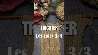 Miniature : ✨ Les côtes 3/3 | Tuto tricot facile #tricotdébutant #tricot #tuto #diy #knittingtutorial