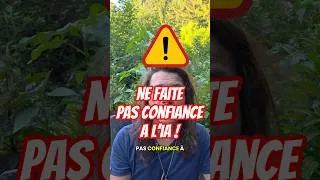 Miniature : l intelligence artificielle n'est pas fiable. #ia #confiance #plantes