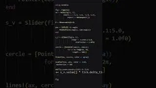 Miniature : Interagir avec Julia - le point mobile niveau 2 #maths #GLMakie #informatique  #education