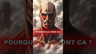Miniature : LES TITANS DES MURS FONT N'IMPORTE QUOI ?! #shorts #anime #manga #snk #shingekinokyojin #eren