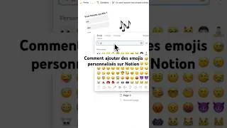 Miniature : Comment ajouter des icônes personnalisés sur Notion⚡️#notion #tips #icone #personnalisation