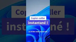 Miniature : Le copier-coller instantané sur votre ordinateur 🤩🤩 #shorts #astuce #ordinateur #informatique