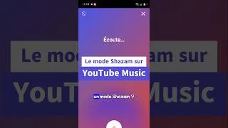 Miniature : Le mode Shazam sur Youtube Music ! 🤩🤩 #shorts #youtube #youtubemusic #shazam #phformation