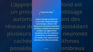 Miniature : Qu’est-ce que le deep learning ?🤔 #ia