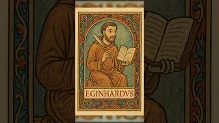 Miniature : Eginhard, conseiller de Charlemagne. #history #europe #didyouknow #school #historyfacts #phunas