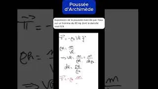 Miniature : La poussée d'Archimède #education #physiquechimie #science