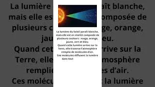 Miniature : pourquoi le ciel est bleu   #astronomie #universe #space #cosmologie #astro