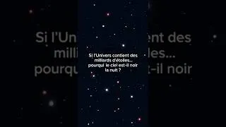 Miniature : Pourquoi le ciel est-il noir la nuit ?