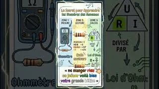 Miniature : La loi d’Ohm en 1 minute ⚡ Comprendre enfin U = R × I #collège #physiquechimie