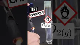 Miniature : 🧪 Comment savoir si un gaz est du dioxygène O₂ ? 🔥 #physiquechimie #chimie  #chemistry #experiment