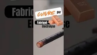 Miniature : ⚡ Transformer du métal impur en cuivre pur ! 🟠 électrolyse #science #experiment #chimie #chemistry