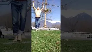 Miniature : slackline et musculation