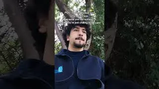 Miniature : You got kicked out of English class because you did nothing, so now you're just chilling in the yard