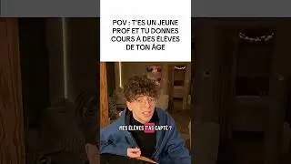 Miniature : POV : t'es un jeune prof et tu donnes cours à des élèves de ton âge mdrrr
