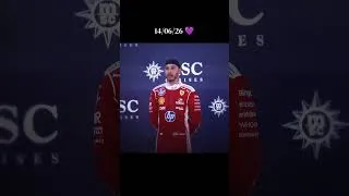 Miniature : 14/06/26 💜🐐🇬🇧 #formula1 #shorts #ferrari #lewishamilton #viral #shortsf1 #spanishgp #goat