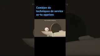 Miniature : Combien de techniques de service as-tu apprises？