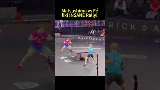 Miniature : Matsushima vs Félix! INSANE Rally! #FelixLebrun #SoraMatsushima #TableTennis #WTT #PingPong