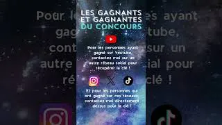 Miniature : Les gagnants et gagnantes du tirage au sort ! #60seconds #60parsecs