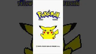 Miniature : Pokémon Version Jaune intro #Pokémon #gameboy #nintendo #pikachu #retro #gaming #nostalgia #shorts