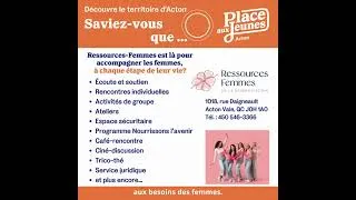Miniature : Saviez-vous que... Ressources Femmes région d'Acton