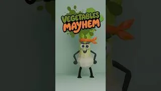 Miniature : Meet the Leek, our long-range shooting specialist in Vegetables Mayhem 👀🥕🍅 #short #gaming
