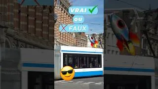 Miniature : Vrai ou Faux : Le transport émettant le moins de CO2 est le tramway ? 🚋 #shorts #quiz #co2 #tramway