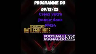 Miniature : Live le 9/12 à 14h00 ! Soyez présents ca va être sympa ! #FM24 / #pubg  avec louisette #twitch