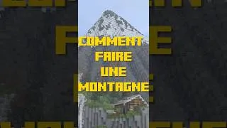 Miniature : Comment faire la MEILLEURE Montagne #minecraft #minecraftshorts #minecraftsurvival