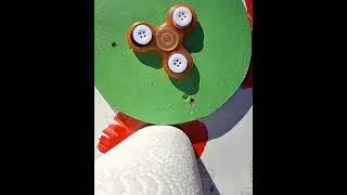 Miniature : How to make a turning plate with manual mécanisme created by the speed of the fidget spinner