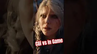 Miniature : La différence entre trailer CGI et modélisation in game #witcher4 #cdprojektred