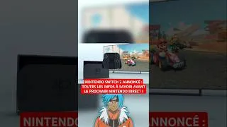 Miniature : NINTENDO SWITCH 2 ANNONCÉ : TOUTES LES INFOS ! 🔥🔥🔥 #NintendoSwitch2 #MarioKart9 #NintendoDirect2025