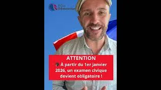 Miniature : Attention l'examen civique est désormais obligatoire  #poledemarches #examencivique #naturalisation