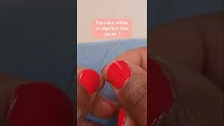 Miniature : comment utiliser l'aiguille à chas central ? #short #jewelry #diy #astucebijoux