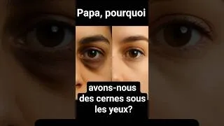 Miniature : Papa, pourquoi avons-nous des cernes sous les yeux? #science #saviezvousque #papapourquoi