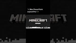 Miniature : Toi aussi, apprends avec moi à améliorer tes présentations #powerpoint #minecraft #tutorial