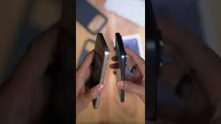 Miniature : Comparison between iPhone 17 Pro Max blue and iPhone 16 Pro Max white