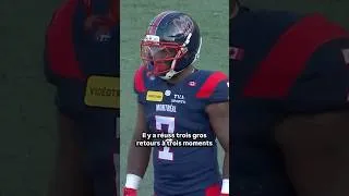 Miniature : DeVonte Dedmon a apporté un vent de fraîcheur à son premier match avec les Alouettes!💨🏎️ #LEnvol