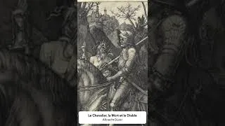 Miniature : Le Chevalier, la Mort et le Diable - Albrecht Dürer