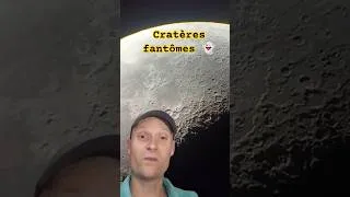 Miniature : Deux cratères fantômes sur la lune, vus au télescope #moon #crater #moonlovers #science