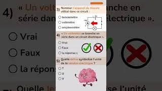Miniature : Quiz de PHYSIQUE ⚡🎯 BREVET #paulolivier #physiquechimie
