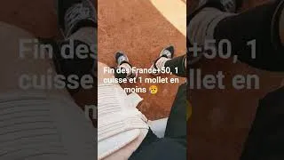 Miniature : Élimination en 1/8 ème, les muscles n'ont pas tenus, triste de perdre en boitant tout le long