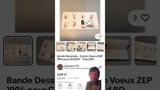 Miniature : BD Carton Voeux 1994 ZEP pour Glénat - Titeuf - Para BD