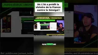 Miniature : IA: L'IA a prédit la victoire de la France contre le Sénégal ! #shorts