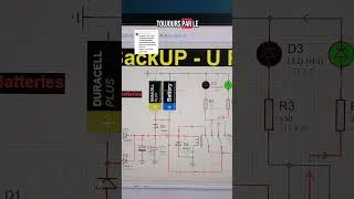 Miniature : Schéma de Montage d'un inverseur de source alimenter une charge de 12V réalisé simulation Proteus 9